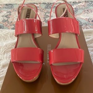 Ellen Tracy Wedge Sandals